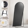 PAGED Floor Standing Mirror Full Length Mirror Wall-Mounted Mirror with Aluminum Alloy Thin Frame for Bedroom, Living Room - 3 of 4