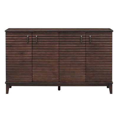 Bella Depot 60''W Sideboard with 4 Door Large Storage with Adjustable Shelves