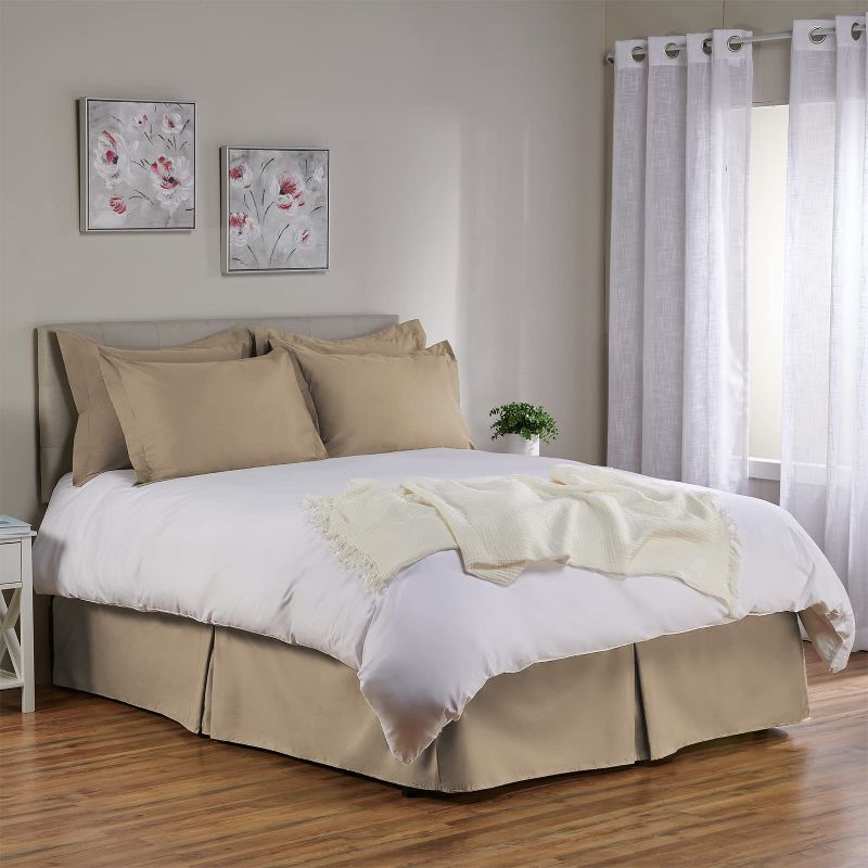 Shopbedding Tailored Bed Skirt with Split Corners,  Available in 14 Colors and Lots of Sizes, 2 of 8