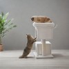 Cat Tree, 33.1-Inch Cat Tower, Cat Condo for Large Cats up to 16 lb, Large Cat Perch, 2 Cat Caves, Scratching Post, Cat Houses for Indoor - 3 of 4
