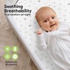 KeaBabies Organic Bassinet Sheet for Baby Girls, Boys, 2-Pack Soothe Bassinet Fitted Sheets, Bedside Bassinet Mattress Sheet - 4 of 4