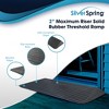 Silver Spring Solid Rubber Threshold Ramp for Wheelchairs, Scooters & More, 2" Rise, Black - Heavy-Duty and Portable Doorway Ramps for Mobility Aid - 2 of 4