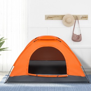 FURNIinspire Camping Tents Single Person Waterproof Dome Camping Dome Tent For Outdoor Hiking, Easy To Carry, Orange, 47.2"*78.7"*39.4" - 1 of 4