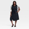 Women's Short Sleeve Midi Utility Shirtdress - A New Day™ - 3 of 3