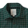 Hope & Henry Mens' Convertible Double Weave Button Down Shirt (Green and Gray Check, Small) - 2 of 4