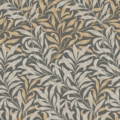 William Morris at Home Willow Bough Charcoal Wallpaper