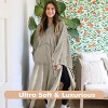 Tirrinia Women Wearable Blanket Cape Plush Fleece Throw Wrap Cover Indoors or Outdoors , 55x80 Inches - 4 of 4