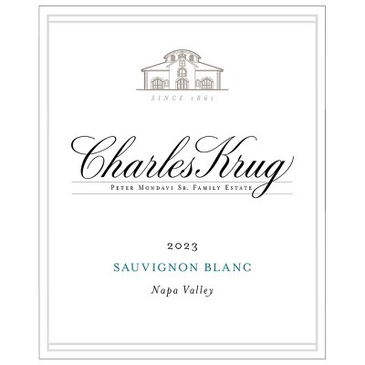 Charles Krug Napa Sauvignon Blanc White Wine - 750ml Bottle