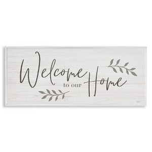 Stupell Industries Welcome To Our Home Country Sign, 24" x 10" - 1 of 4