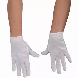Rubies Childrens Gloves White
