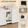 Cat Litter Box Enclosure with Removable Tray, Storage Cabinet & Easy Entry  for a Tidy, Odor-Free Home - 4 of 4