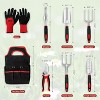 attop 8 Pieces Aluminum Heavy Duty Gardening Kit with Ergonomic Handles - 2 of 4