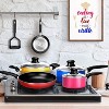Nutrichef 15 Piece Nonstick Kitchen Cookware Set with 2 Cooking Pots, 2 Sauce Pots, 4 Lids, 2 Pans, and 5 Utensils, Multicolor - 3 of 4