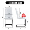 LOVMOR Dining Chairs Set, kitchen & Dining Room Chairs with Metal Legs and Faux Leather Padded Seat, kitchen Chairs w/ High Back - 2 of 4