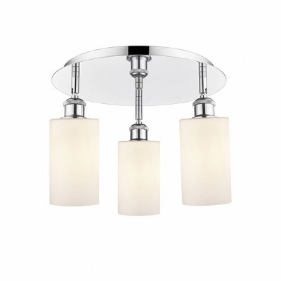 Clymer - 3 Light Flush Mount In Art Deco Style-9.38 Inches Tall and 15.63 Inches Wide