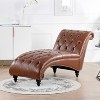 LOVMOR Tufted Armless Chaise Lounge - 2 of 4