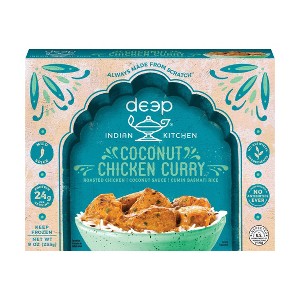 Deep Indian Kitchen Gluten Free Frozen Coconut Chicken Korma with Rice - 9oz - 1 of 4