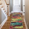 Acekool Washable Area Rug, Modern Abstract Non-Slip Low Pile Stain Resistant Carpet for Living Room Bedroom, Easy Care - 3 of 4