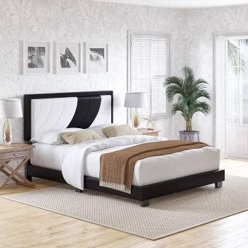 Becca Two Tone Upholstered Platform Bed - Eco Dream