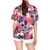 LA LEELA Button Down Shirt for Women Casual Summer Beach Party Short Sleeve Hawaiian TShirts Dress Tops Tee Shirts Blouses for Women - 2 of 4