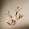 Made By Mary | Toi et Moi Hoop Earrings - 3 of 4