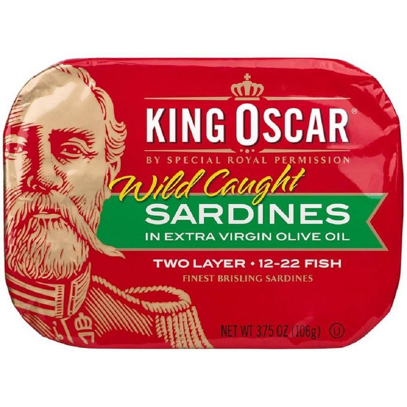 King Oscar Sardines in Olive Oil - 3.75oz, 1 of 7