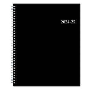 Blue Sky 2024-25 Weekly/Monthly Planner 11"x8.5" Wirebound Black: Agenda, Calendar, Adult Stationery, July-June - 1 of 4