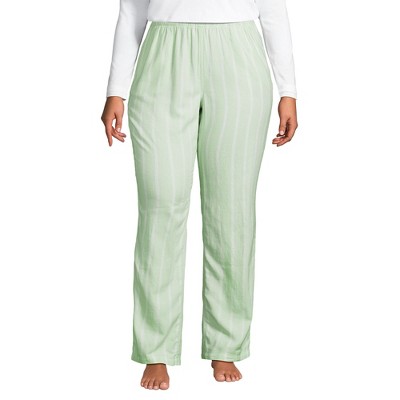 Lands' End Women's Print Flannel Pajama Pants