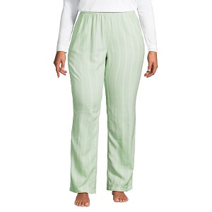Lands' End Women's Print Flannel Pajama Pants - 1 of 3