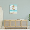 Stupell Industries Beach Woman Riding Pink Flamingo Canvas Art, 30" x 40" - 3 of 4