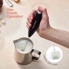Peach Street Powerful Handheld Milk Frother, Mini Frother Wand, Battery Operated Stainless Steel Mixer, With Stand. for Milk, Latte - 3 of 4
