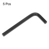 Unique Bargains Chrome Vanadium Steel L-Shape Metric Hex Key Wrenches Black 5 Pcs Black - 3 of 4