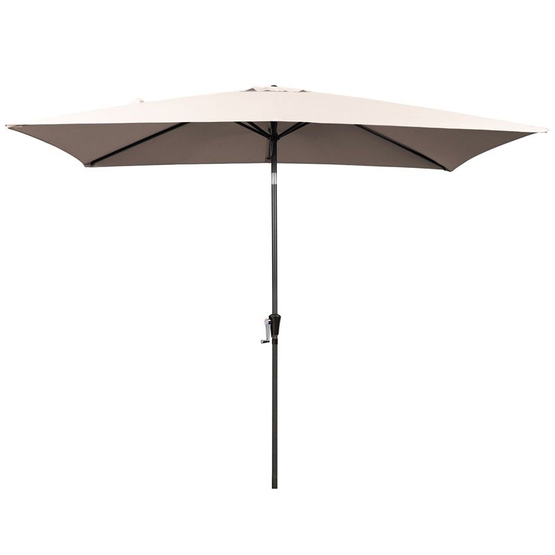 HYLEORY Le 10' x 6' 5" Rectangular Market Umbrella, 2 of 6
