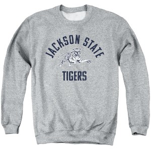 Jackson State University Official Jsu Tigers Logo Adult Crewneck Sweatshirt - 1 of 4