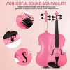 SEVOBAL Orchestral String Instruments 4/4 Acoustic Violin Set with Case Bow Rosin for Violin Students, White, 31.5"*9.84"*4.92" - 2 of 4