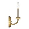 Craftmade Lighting 1 - Light Wall Light in  Brushed Polished Nickel/Satin Brass - 3 of 4