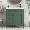 Tramull Modern Bathroom Vanity with Sink Top, 2 Drawers & Tip-Out Tray, Storage Cabinet for Bathroom Decor, Easy Assembly - 4 of 4