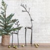 Storied Home Tall Cast Aluminum Reindeer, gunmetal finish - 4 of 4