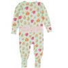 RuffleButts SoftSnooze Baby Girls Ruffle One Piece Convertible Pajamas - 2 of 4