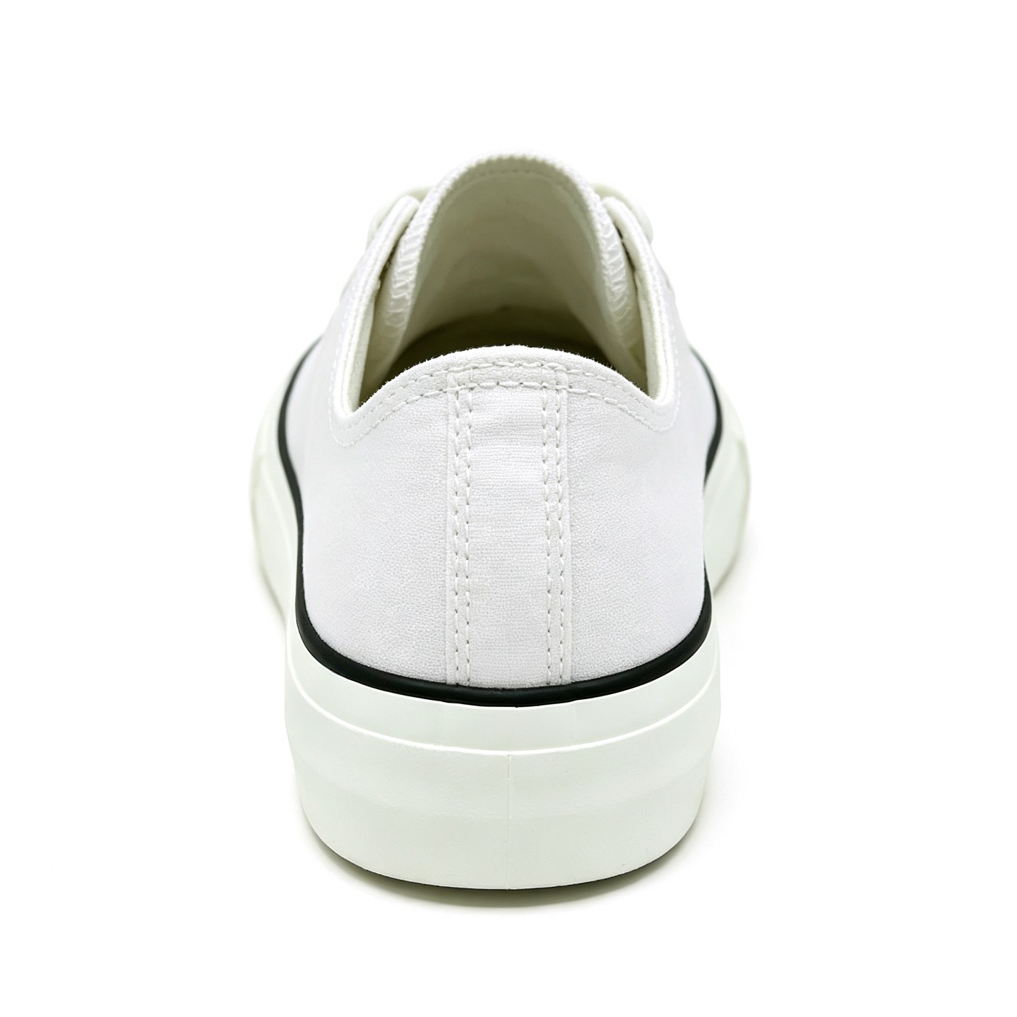 Мужские кроссовки Bangka Canvas Sneakers Classic Lace Up Fashion Casual Shoes, White, цвет: Белый — фото 5