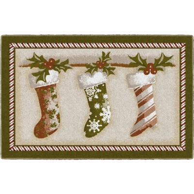 Brumlow Mills Hanging The Stockings Holiday Rug, 2'6" x 3'10"