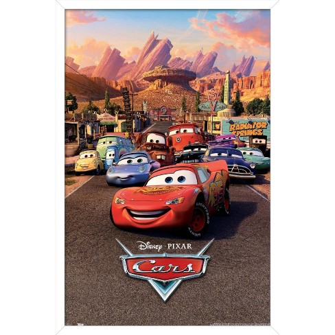 Art print Cars Lightning McQueen with / without frame by Disney