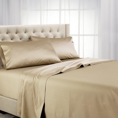 Egyptian Linens Flex King (Split Top) Sheets 1000 Thread Count 100% Cotton Solid Sheet Sets