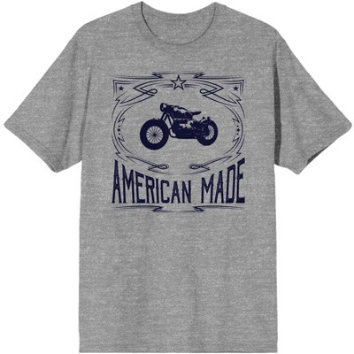 Americana American Made Men’s Gray Heather T-Shirt-Medium