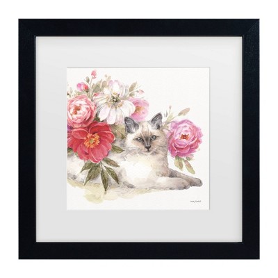 Trademark Fine Art Lisa Audit Obviously Pink 21 Square Matted Framed Art Frame