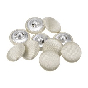 Unique Bargains Round Fabric Cloth Covered Sewing Buttons for Suits Dress 10 Pcs - 1 of 4