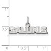 Black Bow Jewelry 14k White Gold Southern Illinois Salukis NCAA Extra Small Pendant - 2 of 3
