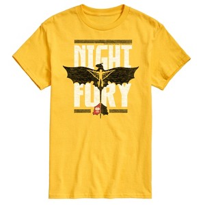 Men's - How to Train Your Dragon - Night Fury Flight Short Sleeve Graphic T-Shirt - 1 of 4