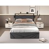 NicBex Full/Queen Upholstered Bed Frame with 4 Drawers,Platform Bed Frame with Storage Headboard,Charging Station,No Box Spring Needed,Noise Free - 2 of 4