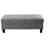 Airsurfer Large Charcoal Gray Ottoman Modern Living Room Ottoman Home Decor for Living Room Relaxation - 4 of 4
